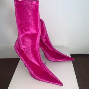 Pink Balenciaga Shark Bootie